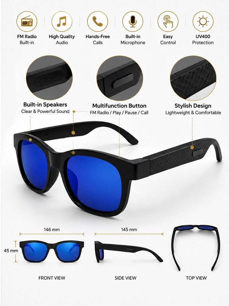 Smart Sunglasses - Blue Mirror