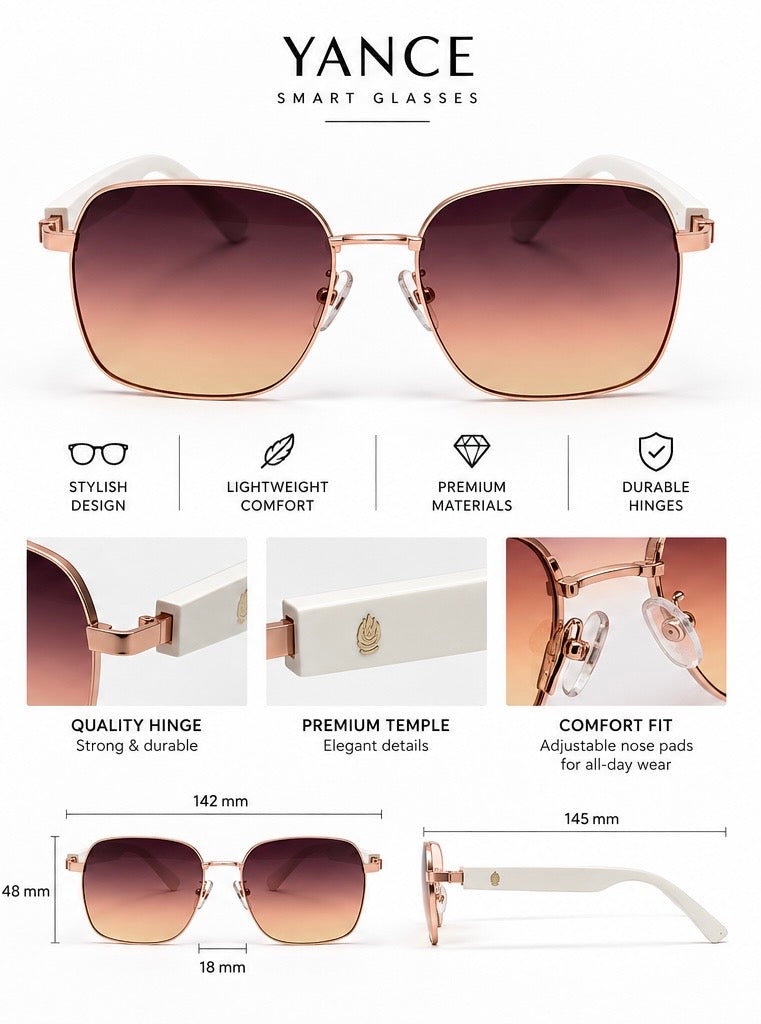 Smart Glasses-Rose Gold Collection